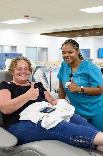 Donor and staff